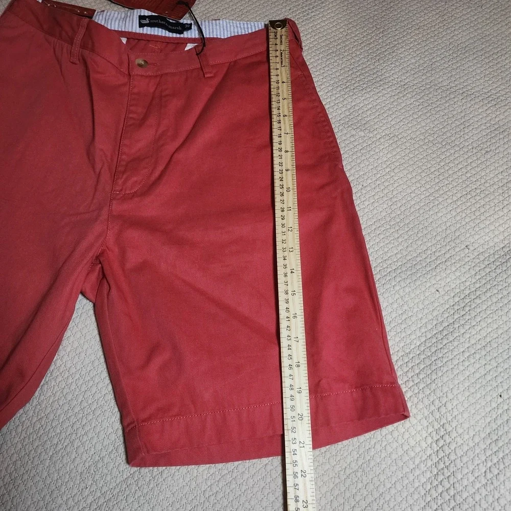 Southern Marsh The Regatta Flat Front Shorts Mens Size 30 NWT Reddish/Pink